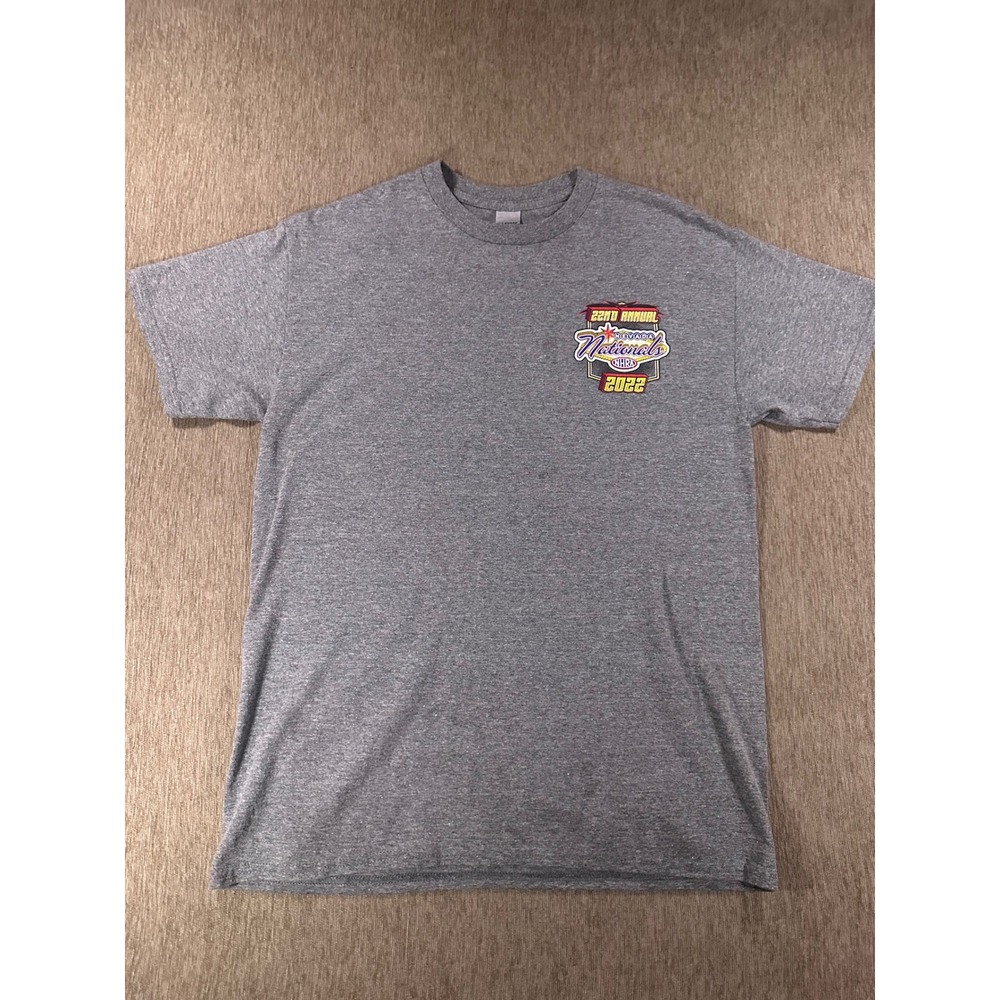 Gildan NHRA Nevada Nationals 2022 Las Vegas Racing T-Shirt Mens Gray M